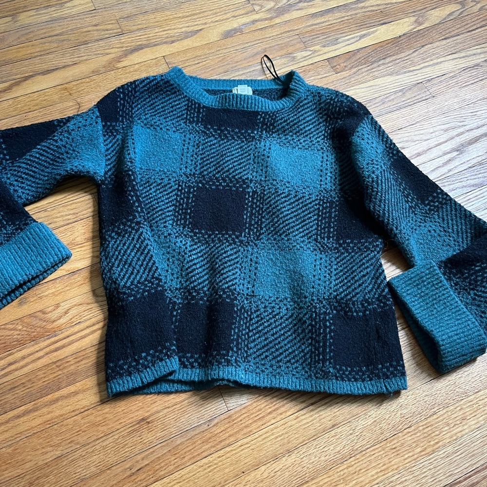 Plaid Green Sweater